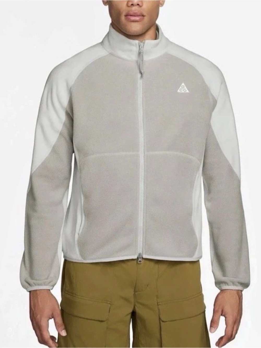 Nike ACG Wolf Tree Full-Zip Jacket Men's Gray & White